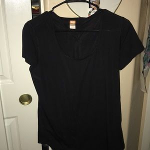 Plain Black Workout Top - Lucy